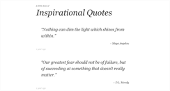 Desktop Screenshot of inspirationalquotes.tumblr.com
