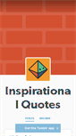 Mobile Screenshot of inspirationalquotes.tumblr.com