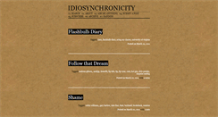 Desktop Screenshot of idiosynchronicity.tumblr.com