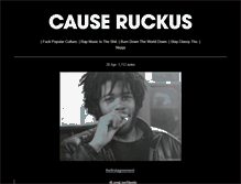 Tablet Screenshot of causeruckus.tumblr.com