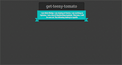 Desktop Screenshot of get-teeny-tomato.tumblr.com