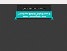 Tablet Screenshot of get-teeny-tomato.tumblr.com