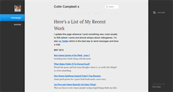 Desktop Screenshot of colincampbellx.tumblr.com