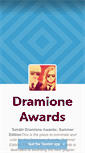 Mobile Screenshot of dramioneawards.tumblr.com