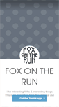 Mobile Screenshot of foxontherun.tumblr.com