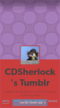 Mobile Screenshot of cdsherlock.tumblr.com