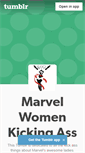 Mobile Screenshot of marvelwomenkickingass.tumblr.com