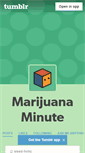 Mobile Screenshot of marijuanaminute.tumblr.com