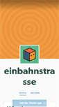Mobile Screenshot of einbahnstrasse.tumblr.com