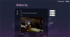 Desktop Screenshot of aimlessjoy.tumblr.com