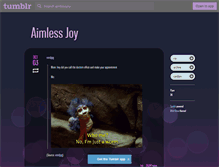 Tablet Screenshot of aimlessjoy.tumblr.com