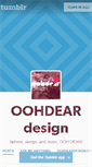 Mobile Screenshot of oohdeardesign.tumblr.com