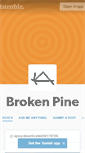 Mobile Screenshot of brokenpine.tumblr.com