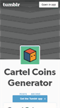 Mobile Screenshot of cartelcoins-generator.tumblr.com