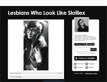 Tablet Screenshot of fylesbianswholooklikeskrillex.tumblr.com