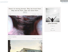 Tablet Screenshot of juliabarretto.tumblr.com