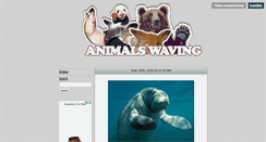 Desktop Screenshot of animalswaving.tumblr.com
