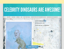Tablet Screenshot of celebritydinosaurs.tumblr.com