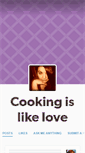 Mobile Screenshot of cookingislikelove.tumblr.com