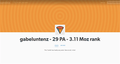 Desktop Screenshot of gabeluntenz.tumblr.com