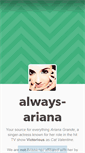 Mobile Screenshot of always-ariana.tumblr.com