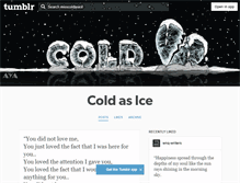 Tablet Screenshot of misscoldasice.tumblr.com