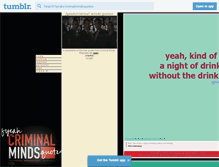 Tablet Screenshot of fyeahcriminalmindsquotes.tumblr.com