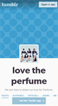 Mobile Screenshot of lovetheperfume.tumblr.com