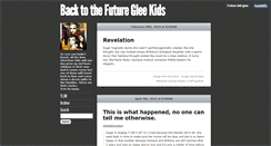 Desktop Screenshot of bttf-glee.tumblr.com
