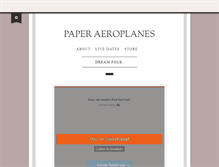 Tablet Screenshot of paperaeroplanesband.tumblr.com