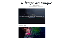 Desktop Screenshot of image-acoustique.tumblr.com