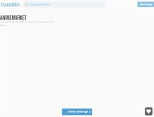 Tablet Screenshot of animemarket.tumblr.com