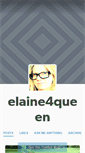 Mobile Screenshot of elaine4queen.tumblr.com