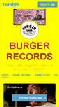 Mobile Screenshot of burgerrecords.tumblr.com