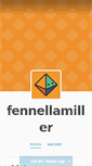 Mobile Screenshot of fennellamiller.tumblr.com