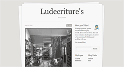 Desktop Screenshot of ludecriture.tumblr.com