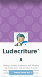 Mobile Screenshot of ludecriture.tumblr.com