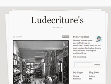 Tablet Screenshot of ludecriture.tumblr.com