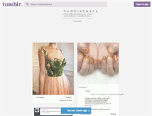 Tablet Screenshot of bumblebeans.tumblr.com