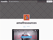 Tablet Screenshot of amefresources.tumblr.com