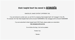Desktop Screenshot of black-tangled-heart.tumblr.com