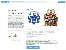 Tablet Screenshot of mckeegenealogy.tumblr.com