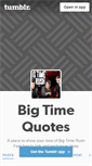Mobile Screenshot of bigtimequotes.tumblr.com