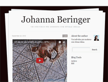 Tablet Screenshot of johannaberinger.tumblr.com