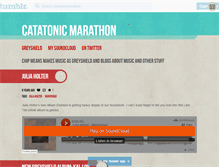 Tablet Screenshot of catatonicmarathon.tumblr.com