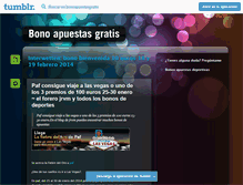 Tablet Screenshot of bonoapuestasgratis.tumblr.com