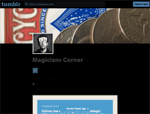 Tablet Screenshot of magicianscorner.tumblr.com