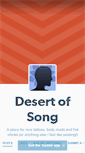 Mobile Screenshot of desertofsong.tumblr.com