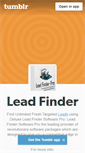 Mobile Screenshot of leadfindersoftware.tumblr.com