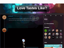 Tablet Screenshot of lovetasteslike.tumblr.com